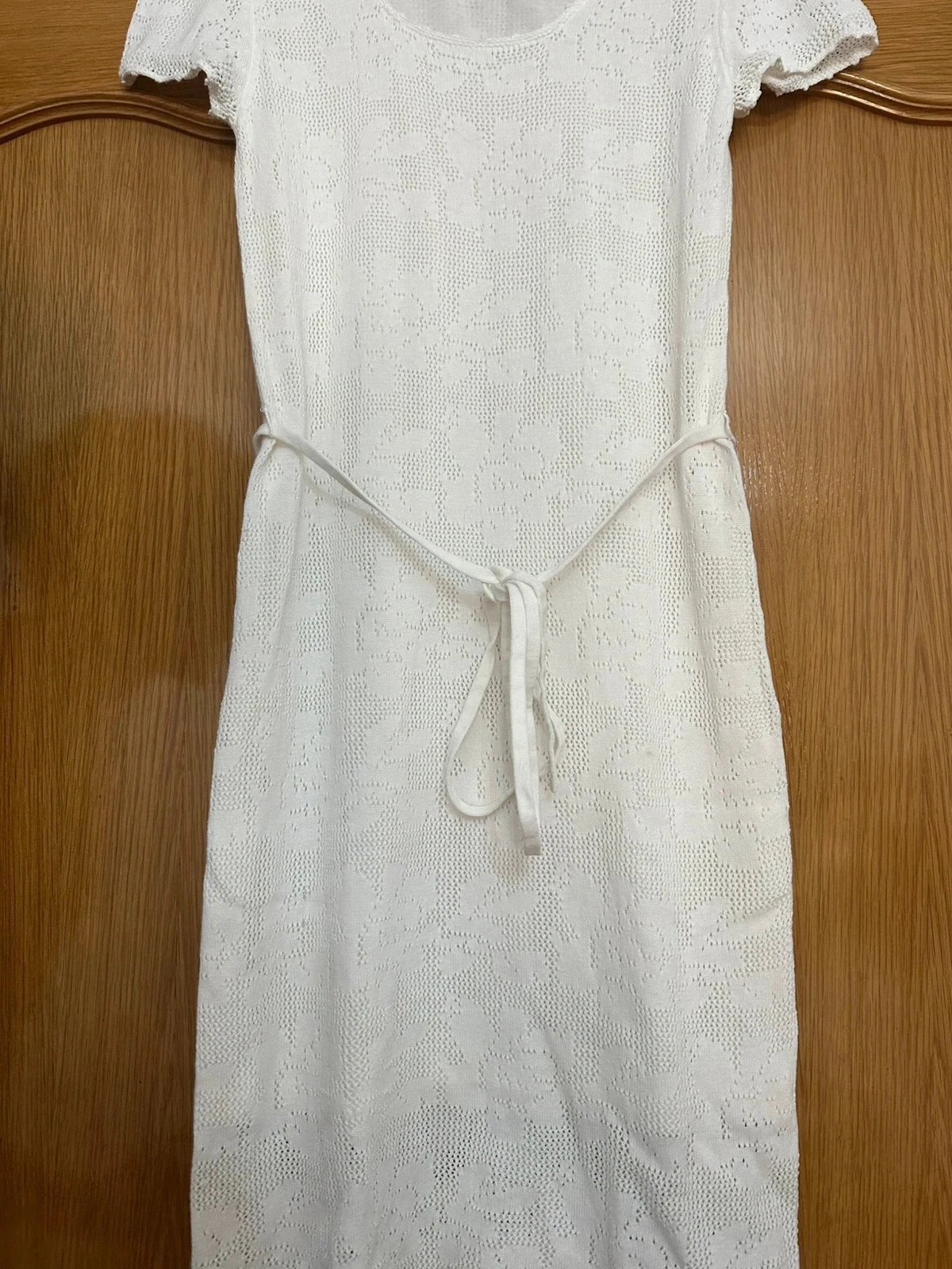 Vestido de verano punto marca Mango